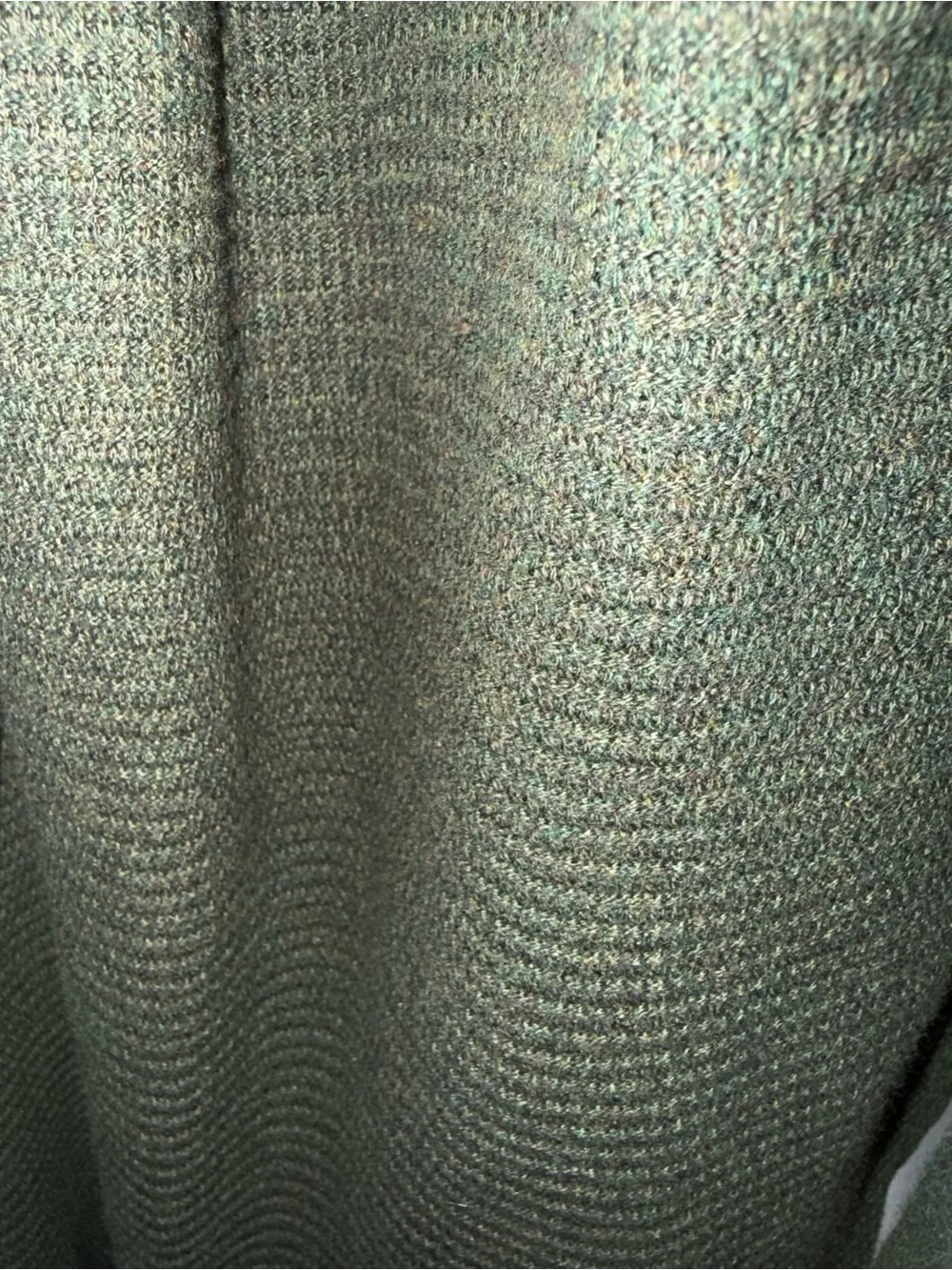 Gap Open Front Cardigan Olive Green 100% Cotton Shawl Collar Medium